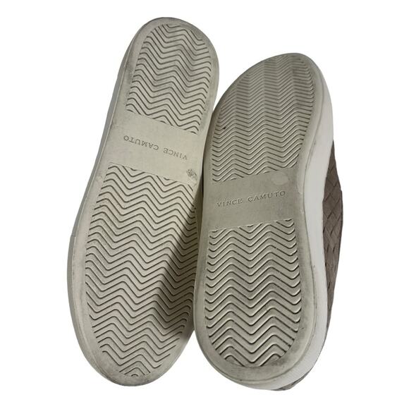 Vince Camuto Camby Taupe Tan Woven Slip-On Platform Sneaker Size 8 - Picture 9 of 9